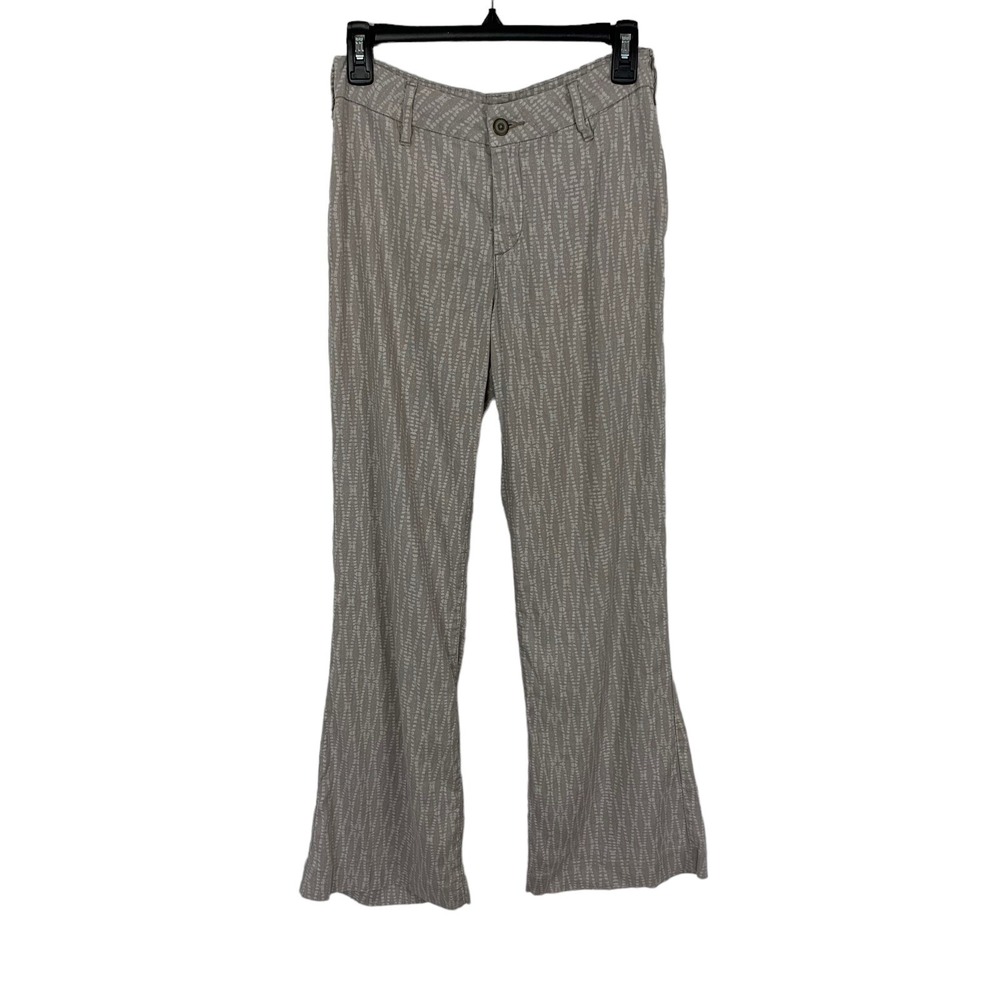 NYDJ Claire Gray Pinstripe‎ Trousers 0P Petite High Rise Career Stretch